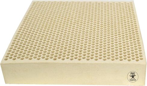 Honeycomb Ceramic Block Square w/ 1,050 Holes (2 mm Diameter) 100 mm x 100 mm x 21 mm Jewelry Soldering Tool in Saudi Arabia