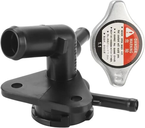 رقبة حشو رادياتير المحرك مع غطاء مانع للتسرب لسيارة Mazda 5 2.3L 2006-2010، أنبوب مياه لرقبة حشو مبرد الرادياتير، ختم مانع للتسرب (OEM: LFB7-15-17YA) in Kuwait