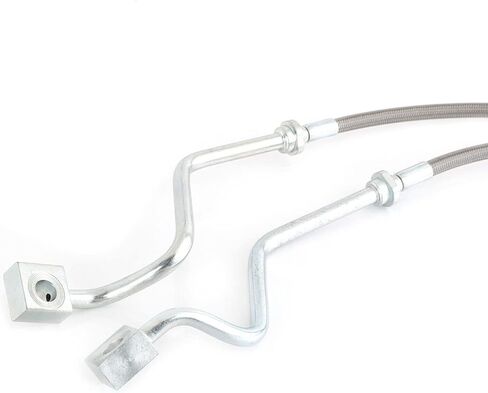 خطوط فرامل خلفية ممتدة من الفولاذ المقاوم للصدأ متوافقة مع Ford F-250 Super Duty 1999-2004، مع Ford F-350 Super Duty 1999-2004 رفع 4-8 بوصة in Saudi Arabia