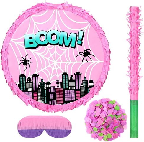 4 Pcs Green Turtle Piñata Birthday Decorations 12.6 x 3.1'' Turtle Pinata Party Favors Set with Batting Stick Eye Mask Blindfold and Confetti for Cartoon Movie Party Decorations Animal Game Props in Saudi Arabia
