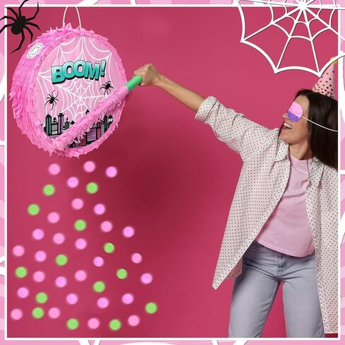 4 Pcs Green Turtle Piñata Birthday Decorations 12.6 x 3.1'' Turtle Pinata Party Favors Set with Batting Stick Eye Mask Blindfold and Confetti for Cartoon Movie Party Decorations Animal Game Props in Saudi Arabia