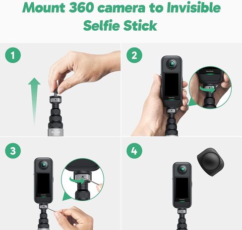 كاميرا AKASO 360 مقاومة للطقس بزاوية 360 درجة - فيديو 5.7K 360 مع مستشعرات 1/2 بوصة 48 ميجابكسل، صورة 72 ميجابكسل 360، 360-SuperSmooth، عصا سيلفي غير مرئية، قفل أفقي 360 درجة، مجموعة دراجة نارية لتتبع الذكاء الاصطناعي in Kuwait