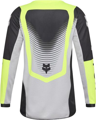 Fox Racing Youth 180 Motocross Dirt Bike Jersey, Grey/Yellow Collect, Large in Saudi Arabia