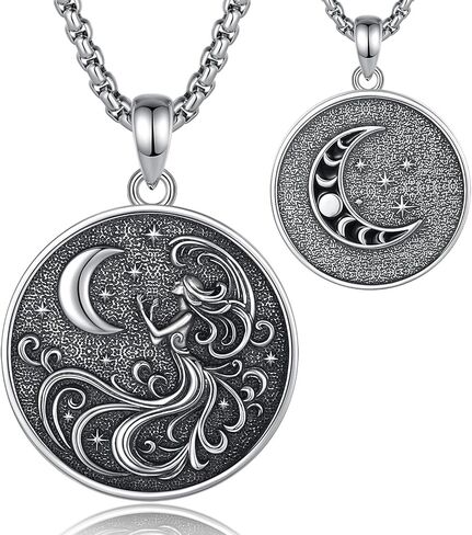 Vito Sterling Silver Caduceus Necklace for Women, RN Necklace Stethoscope Nurse Pendant Nurse Themed Jewelry Gifts for Doctor Graduation Medical Students, 22+2" in Kuwait