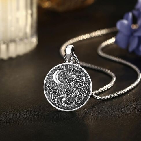 Vito Sterling Silver Caduceus Necklace for Women, RN Necklace Stethoscope Nurse Pendant Nurse Themed Jewelry Gifts for Doctor Graduation Medical Students, 22+2" in Kuwait