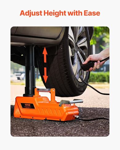 مقبس السيارة الكهربائية VEVOR، 3 طن/6600 رطل 12 فولت جاك مقص كهربائي مع مفتاح تأثير كهربائي، سروج مزدوجة مع جهاز تحكم عن بعد، مقبس سيارة محمول لسيارة السيدان، سيارات الدفع الرباعي، استبدال تغيير إطارات الشاحنة in Kuwait