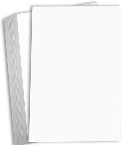 Hamilco Bright White Legal Cardstock Paper 8 1/2" x 14" Card Stock 100lb Cover 25 Pack in Kuwait