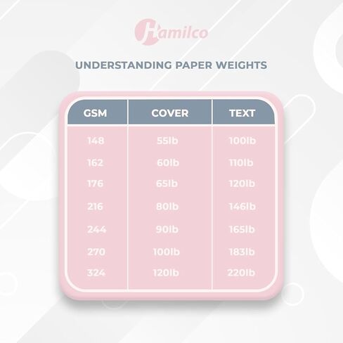 Hamilco Bright White Legal Cardstock Paper 8 1/2" x 14" Card Stock 100lb Cover 25 Pack in Kuwait