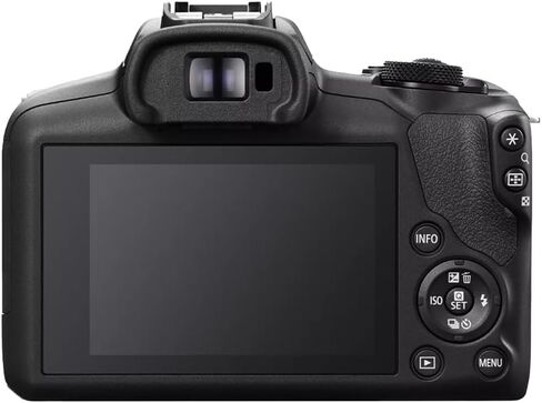 Canon EOS R100 Mirrorless Camera Double Zoom 2 Lens Kit RF-S 18-45mm and RF 75-300mm 6052C111 Bundle with Deco Gear Accessories Kit + 2 Battery +Tripod + Filters + Wide Angle & Telephoto Lenses &More in Saudi Arabia
