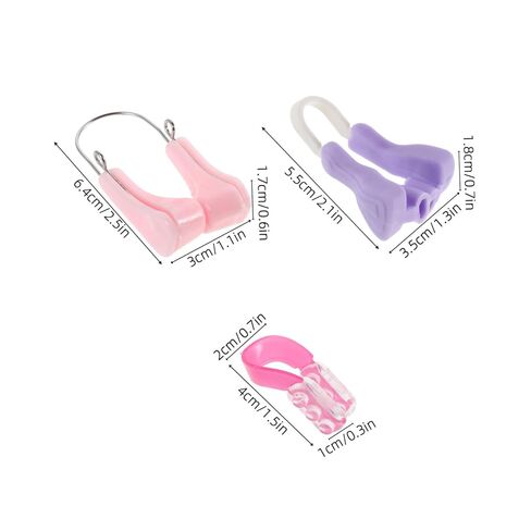 5Pcs Soft Silicone Invisible Nose Beauty Device for Enhanced Breathing Refined Shape and Comfortable Use Includes Pink Purple and in Saudi Arabia