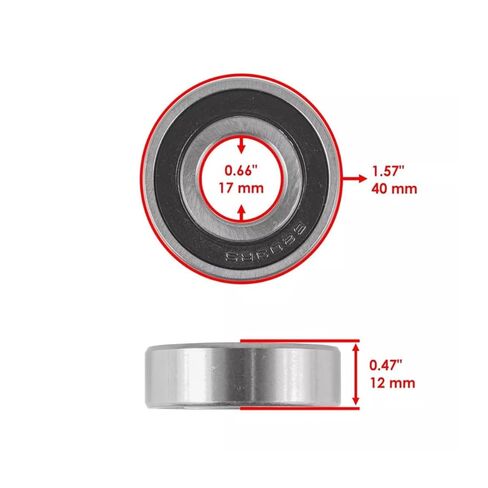 2X Spindle Ball Bearing for Craftsman ZT7000 107.277700 107.277720 2004-2005 in Saudi Arabia