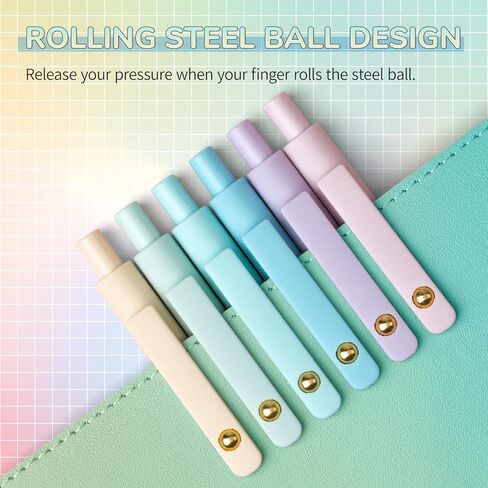 Gel Pens, 10 Pcs Medium Point Smooth Writing Pens Cute Pens for Women, High-End Series 0.7mm Black Ink Pens for Journaling Note Taking, School Office Supplies (10 Pcs Gradient) in Saudi Arabia