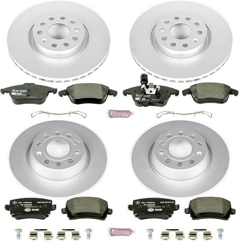 Power Stop ESK5802 Front & Rear Euro-Stop Brake Kit Volkswagen For Volkswagen Tiguan 2011 [Model Specific] in Saudi Arabia