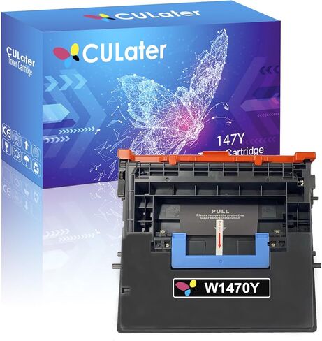 خرطوشة حبر معاد تصنيعها سوداء عالية الإنتاجية 147Y W1470Y من CULater لسلسلة HP Enterprise M611 M612 MFP M634 M635 M636 (1 أسود، 42000 صفحة) in Kuwait