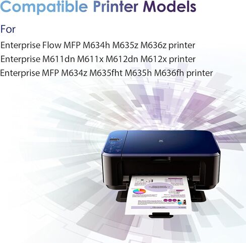 خرطوشة حبر معاد تصنيعها سوداء عالية الإنتاجية 147Y W1470Y من CULater لسلسلة HP Enterprise M611 M612 MFP M634 M635 M636 (1 أسود، 42000 صفحة) in Kuwait