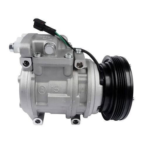 AC Compressor with Clutch AP01 Compatible with DL200 Wheel Loader Fits Excavator Models 2208-6013B in Kuwait
