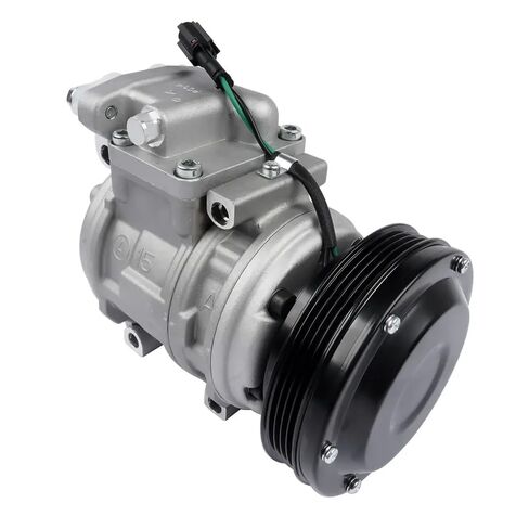 AC Compressor with Clutch AP01 Compatible with DL200 Wheel Loader Fits Excavator Models 2208-6013B in Kuwait