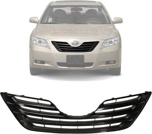 Grille Assembly Black Shell and Insert For 2007-2009 Toyota Camry Base CE LE Models Direct Replacement 5311106090C0 in Saudi Arabia