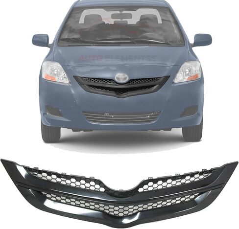 New Grille Textured Shell Insert For 2007-2008 Toyota Yaris Sedan Direct Replacement 5311152460C0 in Saudi Arabia