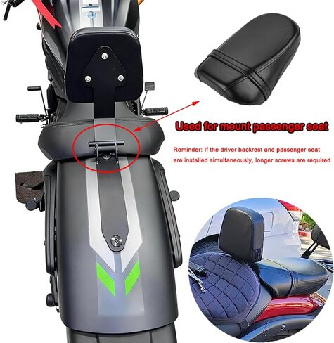 مسند ظهر لسائق الدراجة النارية سيسي بار داعم جبل لـ K-awasaki Vulcan S 650 2015-2025 ملحقات وسادة وسادة راكب الدراجة النارية in Kuwait