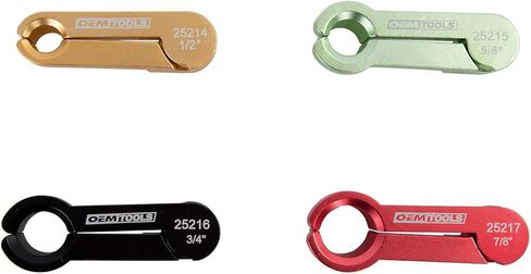 OEMTOOLS 25183 مجموعة قطع ألومنيوم مكونة من 4 قطع، مثالية لمكيف الهواء وخطوط الوقود ومرشحات الوقود، هيكل متين من الألومنيوم المؤكسد، وأدوات صيانة المركبات in Kuwait