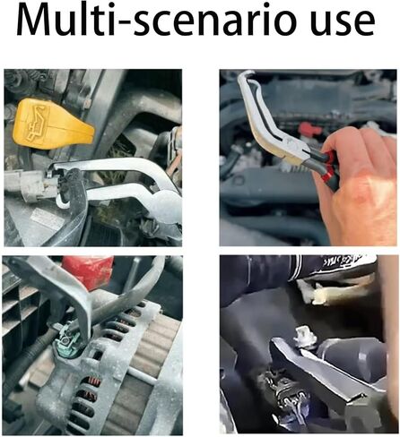 Professional Grade Electrical Disconnect Pliers Electrical Connector Pliers Automotive Tool Set with Dual Angle Heads Straight and 60 Degree for Fuel Line Clips Hose Disconnects Push in Saudi Arabia