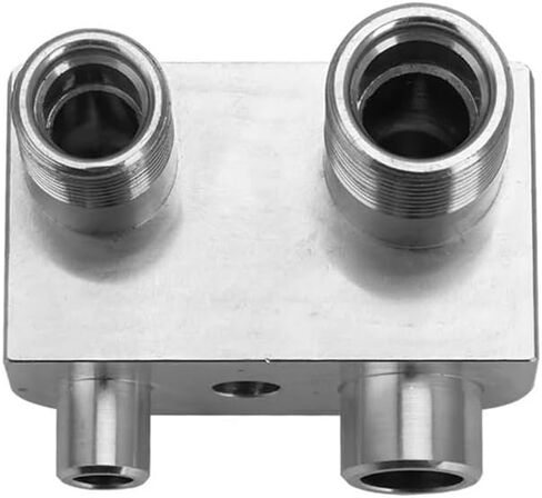 Suitable for L86 L83 engine replacement air conditioning line compressor adapter block Replacement accessories(SLIVER) in Saudi Arabia