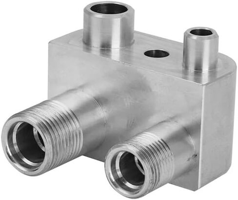 Suitable for L86 L83 engine replacement air conditioning line compressor adapter block Replacement accessories(SLIVER) in Saudi Arabia