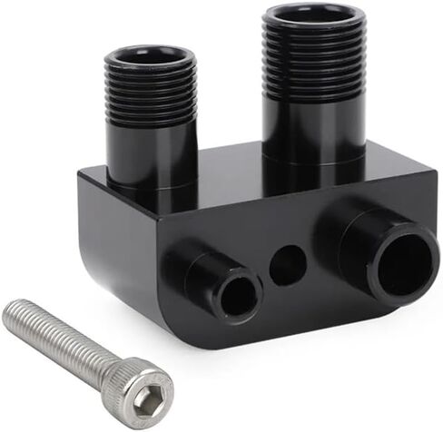 Suitable for L86 L83 engine replacement air conditioning line compressor adapter block Replacement accessories(SLIVER) in Saudi Arabia