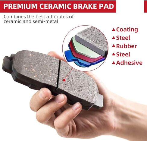 وسادات الفرامل الخلفية مناسبة لسيارة Chevy Silverado 1500، Chevy Tahoe، Cadillac Escalade ESV، EXT، GMC Sierra 1500، GMC Yukon Disc Brake Pads (D785) in Kuwait