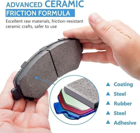 وسادات الفرامل الخلفية مناسبة لسيارة Chevy Silverado 1500، Chevy Tahoe، Cadillac Escalade ESV، EXT، GMC Sierra 1500، GMC Yukon Disc Brake Pads (D785) in Kuwait