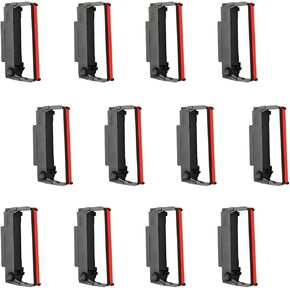 شريط ERC30 باللونين الأسود والأحمر متوافق مع خراطيش Epson ERC30/34/38 ERC38 B/R، لشريط Epson TM-U220، M188B، BTP-M300، ERC 30، حزمة من 24 شريطًا in Kuwait