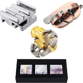 Skylety Brain Teaser Metal Puzzle Toys 3D Unfasten Interlocking Puzzle for Christmas Xmas Adults Teens Gifts(Adorable) in Saudi Arabia