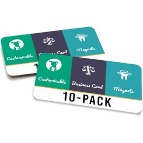 حزمة مغناطيس لبطاقات العمل قابلة للتخصيص من Magnet Me Up - عدد 250 - 3.5 بوصة × 2 بوصة - سمك شديد التحمل 30 مل من أجل تثبيت قوي - مغناطيسات مخصصة للشركات والإعلانات والعلامات التجارية والهدايا - تحميل الصور والنص in Kuwait