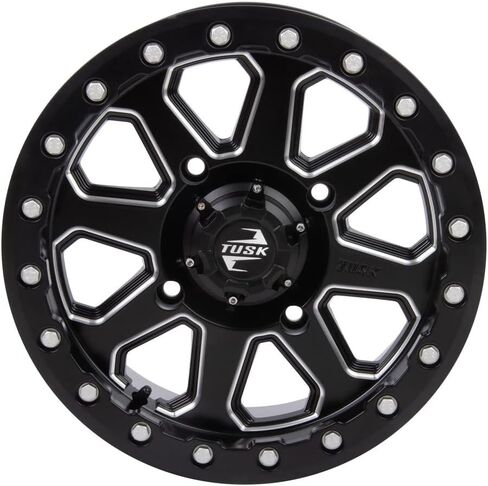 4/156 Tusk Uinta Beadlock Wheel 14x7 5.0 + 2.0 Milled/Black For Polaris GENERAL 4 1000 EPS 2017-2021 in Saudi Arabia