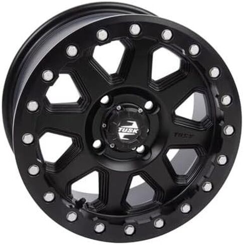 Tusk 4/137 Uinta Beadlock Wheel 14x7 4.0 + 3.0 Matte Black Compatible with Can-Am Outlander 1000 XT-P 2013-2022 in Saudi Arabia