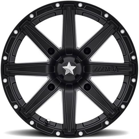 الحزمة - 9 عناصر: MSA Black Clutch 14 "UTV Wheels 28" BKT AT 171 Tyres [4x137 Bolt Pattern 12mmx1.5 Lug Kit] in Kuwait