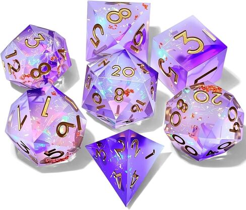 Metal dice Set D&D, Polyhedron DND Dungeons and Dragons Metal DND dice Set, Suitable for Pathfinder RPG Shadow Run Savage World and Other Role-Playing Game dice Sets in Saudi Arabia