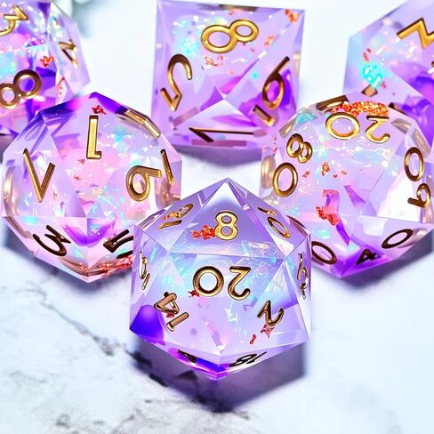 Metal dice Set D&D, Polyhedron DND Dungeons and Dragons Metal DND dice Set, Suitable for Pathfinder RPG Shadow Run Savage World and Other Role-Playing Game dice Sets in Saudi Arabia