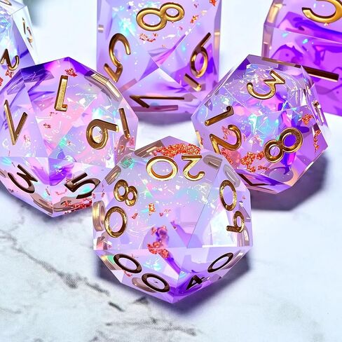 Metal dice Set D&D, Polyhedron DND Dungeons and Dragons Metal DND dice Set, Suitable for Pathfinder RPG Shadow Run Savage World and Other Role-Playing Game dice Sets in Saudi Arabia