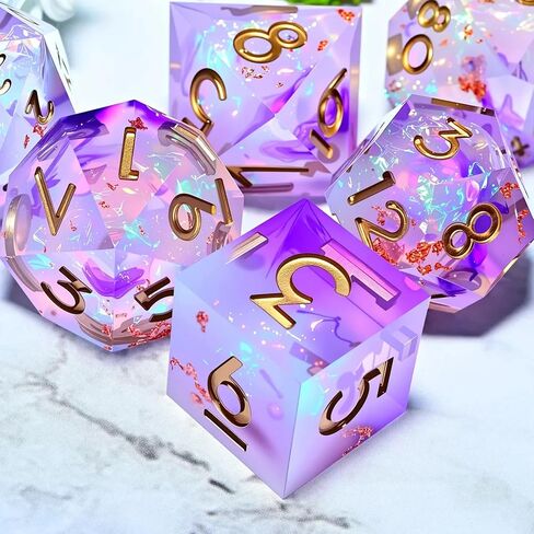Metal dice Set D&D, Polyhedron DND Dungeons and Dragons Metal DND dice Set, Suitable for Pathfinder RPG Shadow Run Savage World and Other Role-Playing Game dice Sets in Saudi Arabia