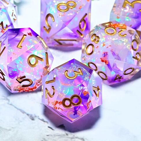 Metal dice Set D&D, Polyhedron DND Dungeons and Dragons Metal DND dice Set, Suitable for Pathfinder RPG Shadow Run Savage World and Other Role-Playing Game dice Sets in Saudi Arabia
