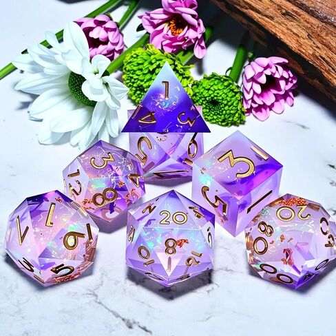 Metal dice Set D&D, Polyhedron DND Dungeons and Dragons Metal DND dice Set, Suitable for Pathfinder RPG Shadow Run Savage World and Other Role-Playing Game dice Sets in Saudi Arabia