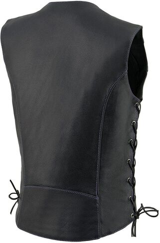Milwaukee Leather Women's Premium Classic Leather Motorcycle Rider Vest w/Embroidery Artwork - Medium in Saudi Arabia