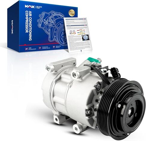 KAX Air Conditioner AC Compressor with Clutch, 178324 replacement for Hyundai Accent 2012 2013 2014 2015 2016 2017 1.6L, Kia Rio 2012-2017 1.6L in Saudi Arabia