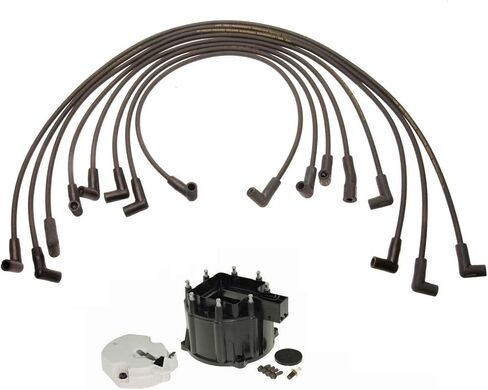 مجموعة أسلاك الإشعال من نيوبارتس غطاء الموزع ومجموعة الدوار لسيارة تشيفي كورفيت 5.7 V8 in Kuwait