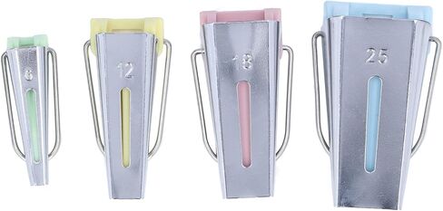Bias Tape Maker Set 4Pcs DIY Sewing Tools Household Quilting Supplies for Crafting and Patching Work Plastic Stainless Steel Material 15.3 x 11cm in Saudi Arabia