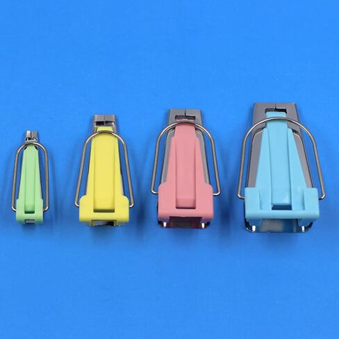 Bias Tape Maker Set 4Pcs DIY Sewing Tools Household Quilting Supplies for Crafting and Patching Work Plastic Stainless Steel Material 15.3 x 11cm in Saudi Arabia