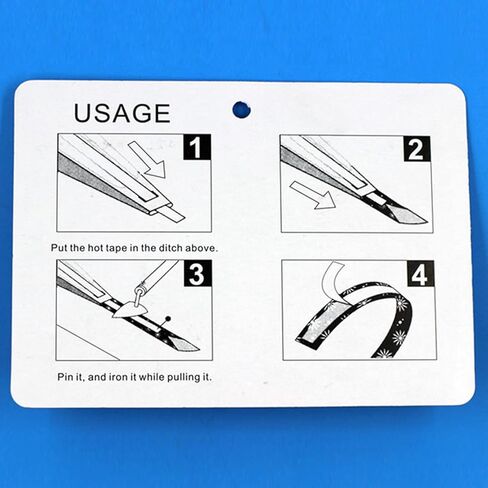 Bias Tape Maker Set 4Pcs DIY Sewing Tools Household Quilting Supplies for Crafting and Patching Work Plastic Stainless Steel Material 15.3 x 11cm in Saudi Arabia