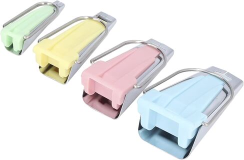 Bias Tape Maker Set 4Pcs DIY Sewing Tools Household Quilting Supplies for Crafting and Patching Work Plastic Stainless Steel Material 15.3 x 11cm in Saudi Arabia